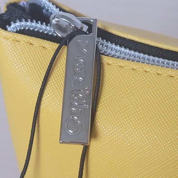 Marc Tetro Love My Boston Terrier Dog Large Yellow Make Up Travel Zip Bag Pouch - Picture 4 of 11